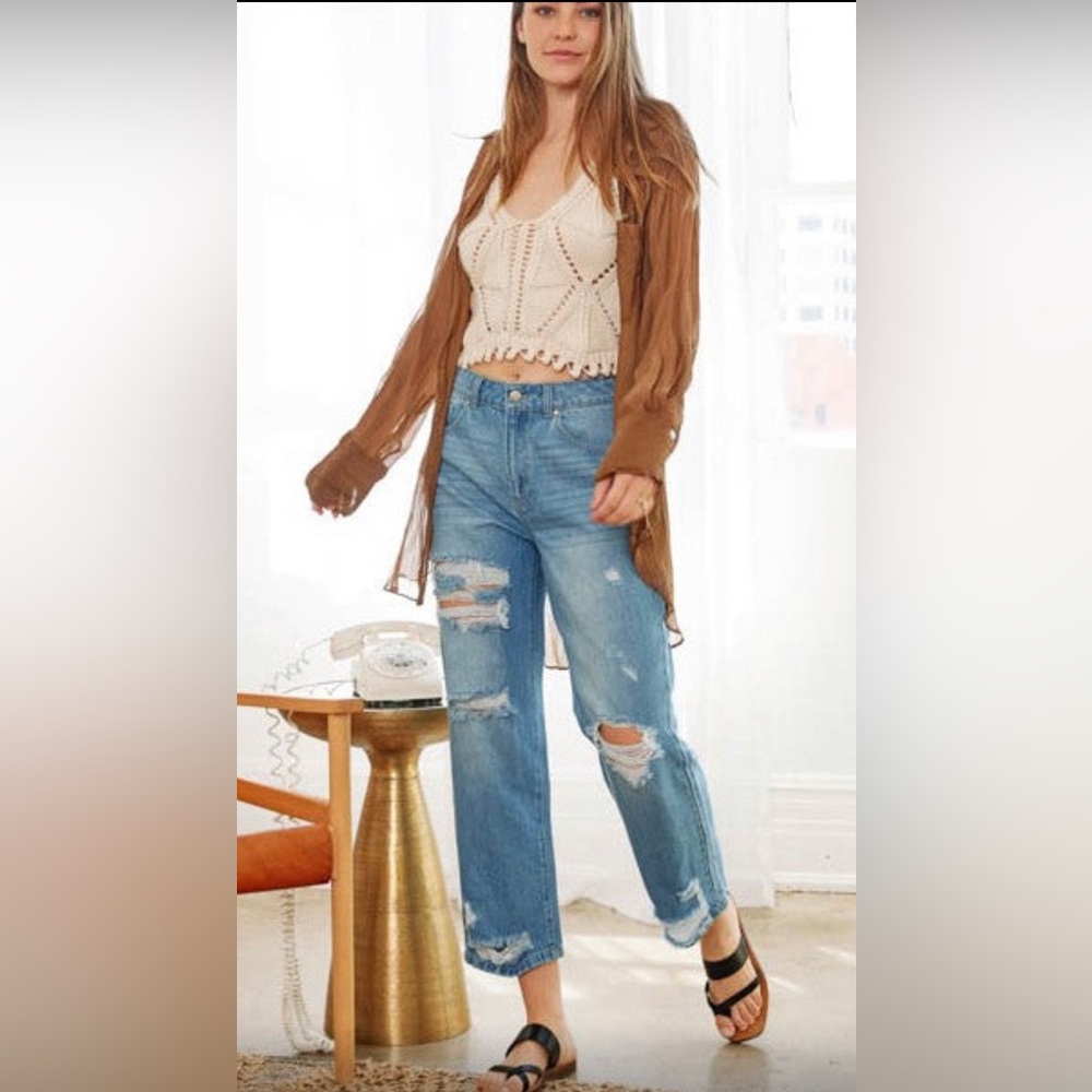 90s Boyfriend Jeans Destructed by EnJean